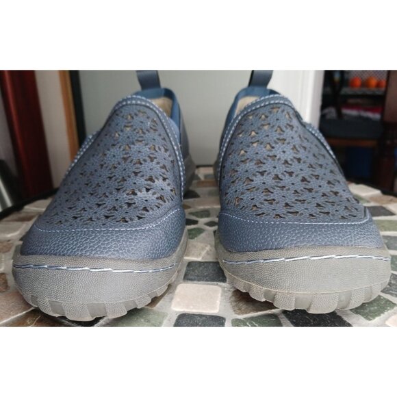 JBU by Jambu Bellflower Loafer Womens 6.5 Medium Blue Vegan Leather Traction - Picture 11 of 15